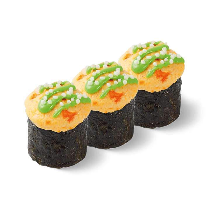 

Суши запеченные с креветкой 3 шт