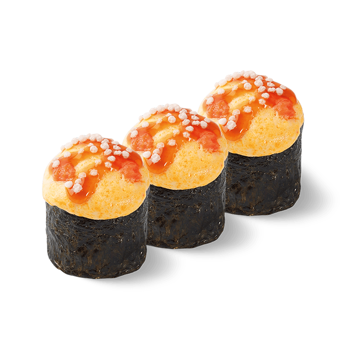 

Суши запеченные с лососем 3 шт