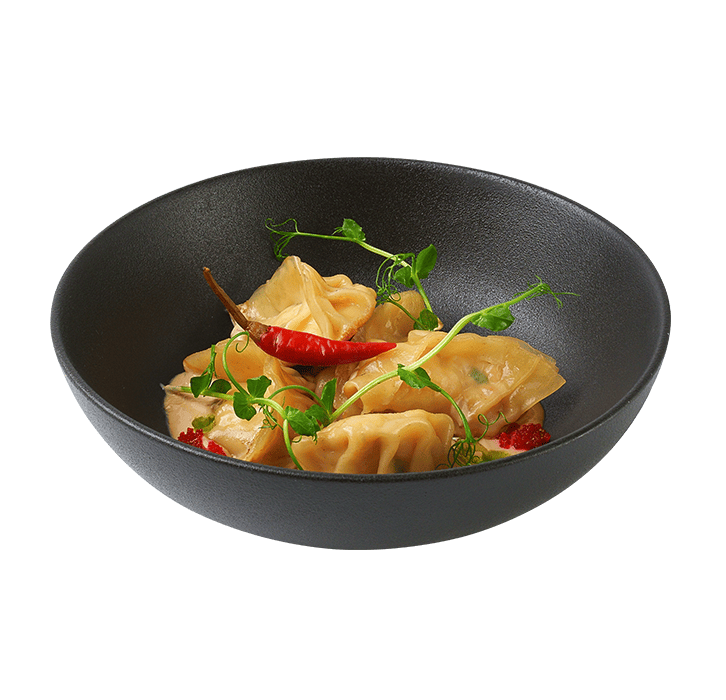 

Гедза с креветками и снежным крабом