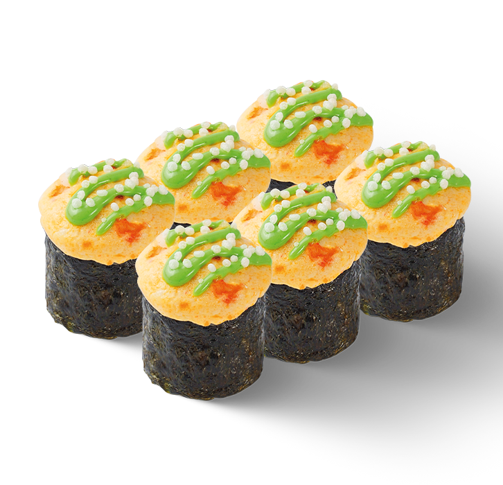 

Суши запеченные с креветкой 6 шт