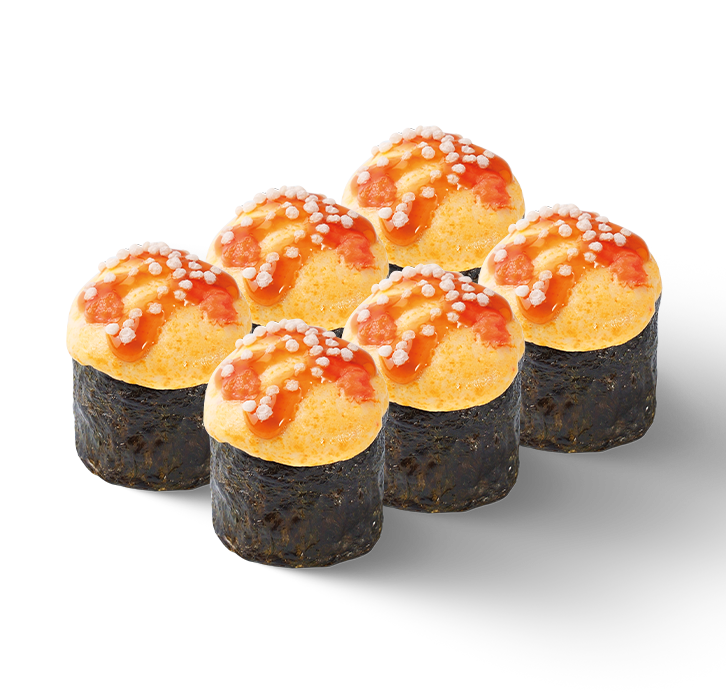 

Суши запеченные с лососем 6 шт