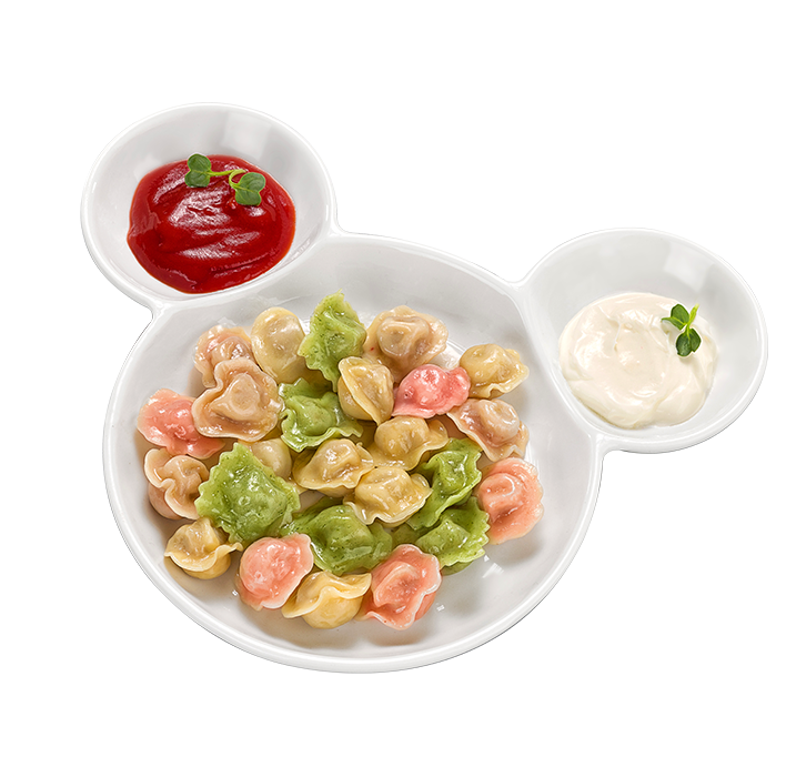 

Разноцветные пельмешки