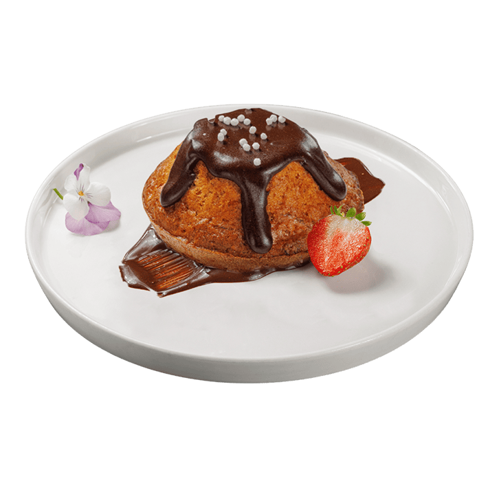 Морковный кекс с горячим шоколадом