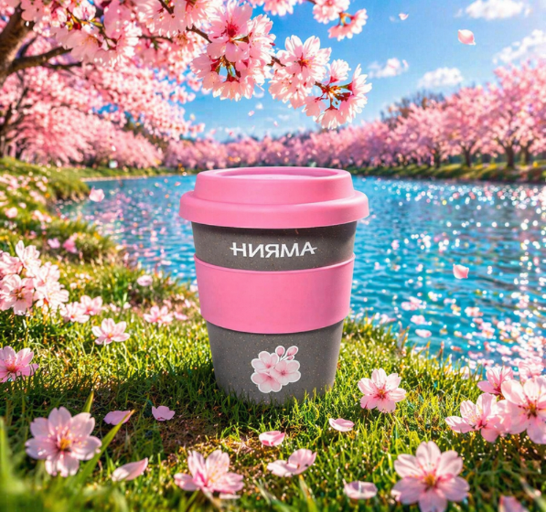 Термостакан Ханами розовый