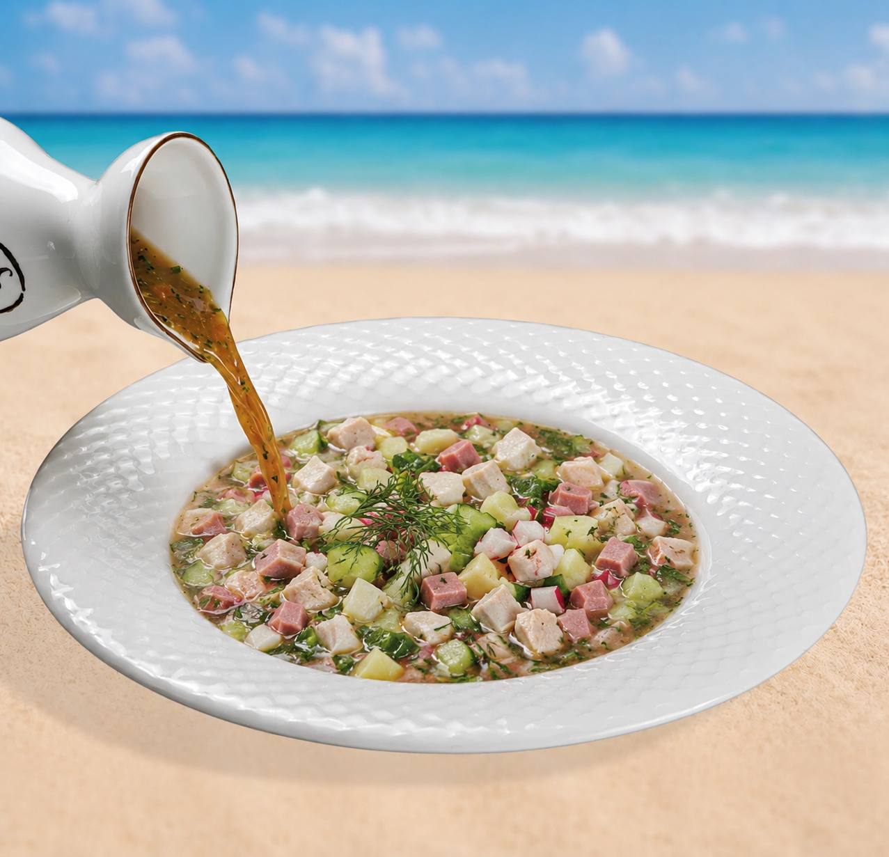 Окрошка мясная
