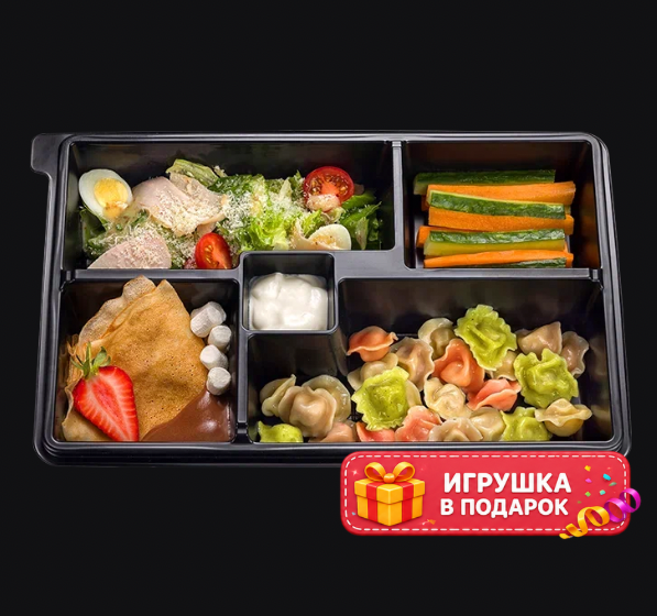 Бенто с пельмешками
