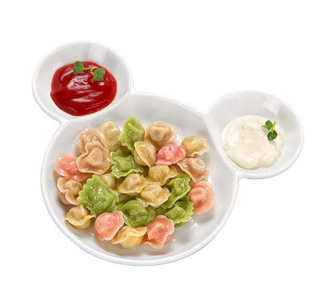 Разноцветные пельмешки