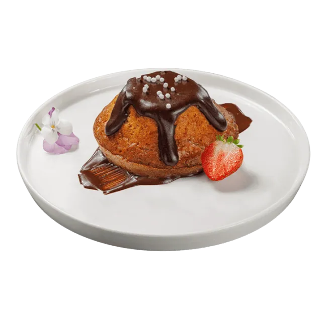 Морковный кекс с горячим шоколадом
